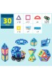 44 Parça - MagBlock Magnet - Manyetik Lego Zeka Geliştirici Eğitici Oyuncak - 44 Parça - Çocuklar İçin Eğitici