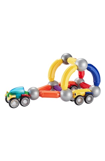 Manyetik Araba ve Toplar 42 Parça - Zeka Geliştirici Eğitici Oyuncak - Çocuklar İçin Eğitici