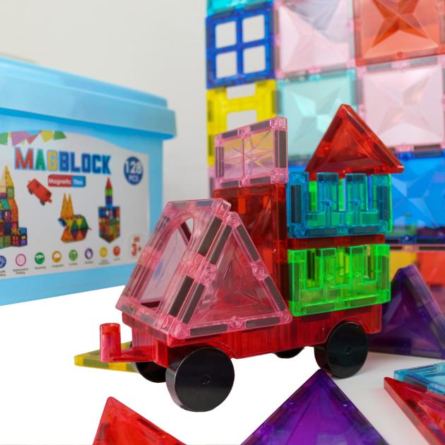 128 Parça Manyetik Yapı Blokları - 120 Parça Manyetik