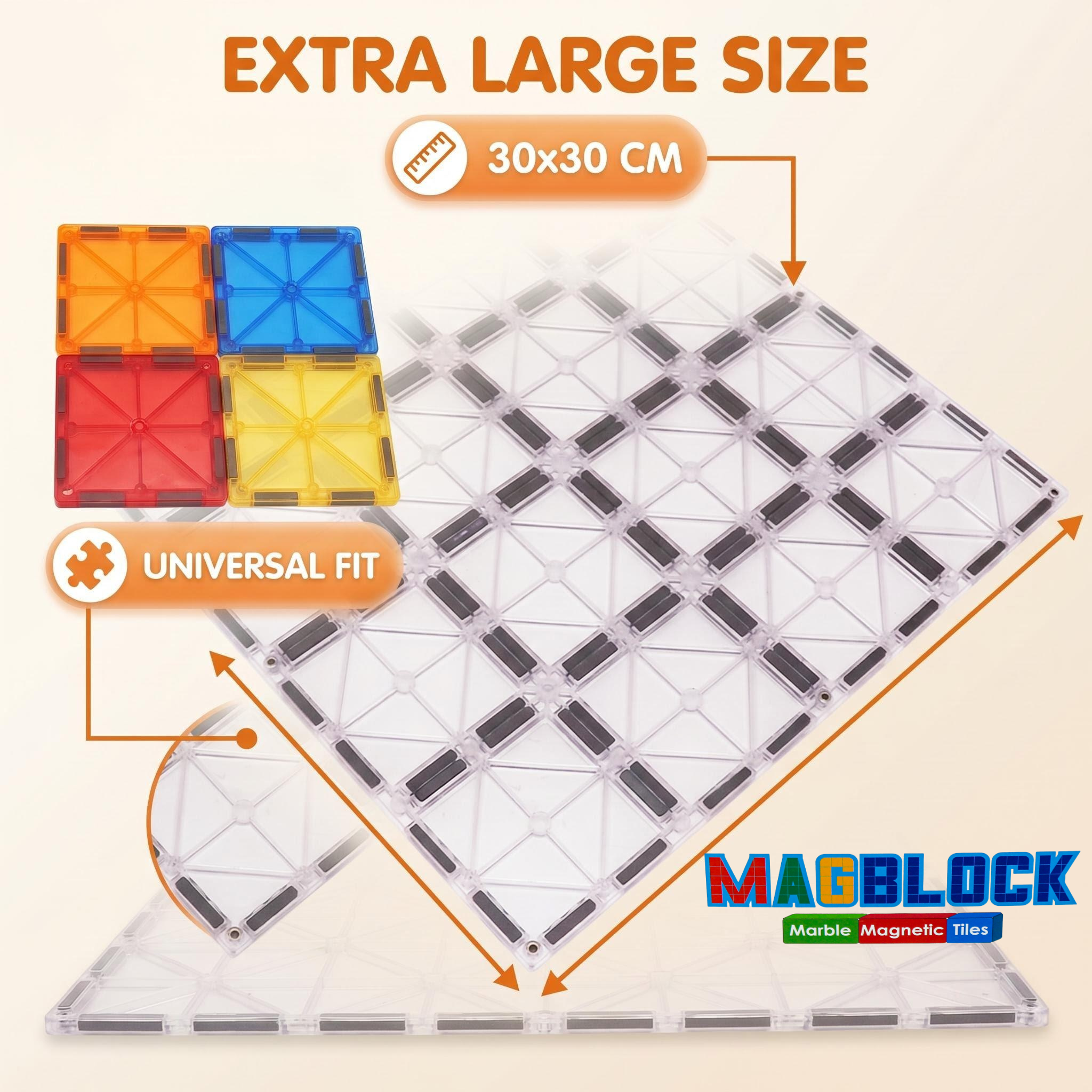 2 Adet 30x30 cm Ebatlarında Manyetik Kare Parça - Tüm Markalarla Uyumlu. - Görsel 4